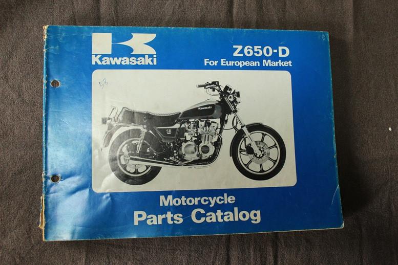 Kawasaki Z650D 1980 motorcycle parts catalogue Z650 D, Motoren, Handleidingen en Instructieboekjes, Kawasaki, Ophalen of Verzenden