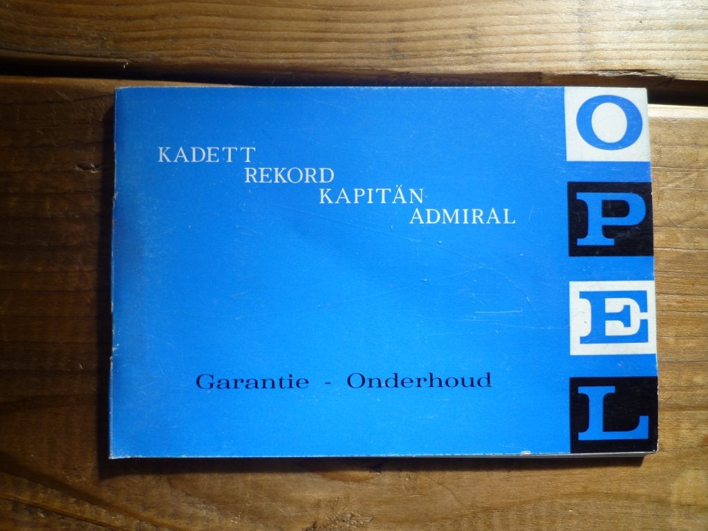 Opel Commodore Kapitan Ascona Kadett onderhoudsboekjes, Ophalen of Verzenden