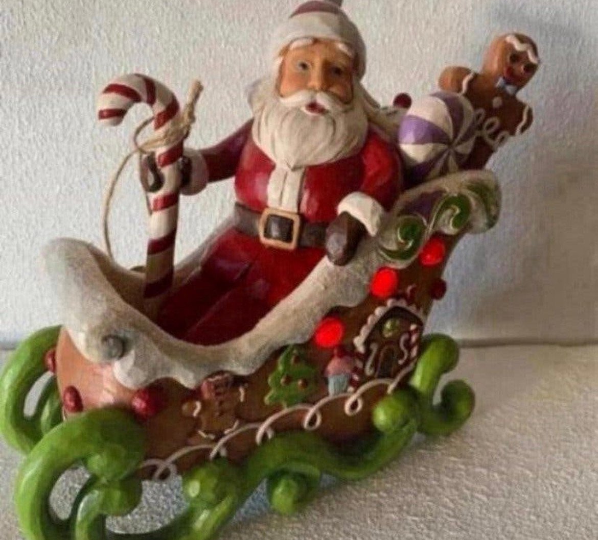 Jim Shore : Santa in Slee, Ophalen of Verzenden, Nieuw
