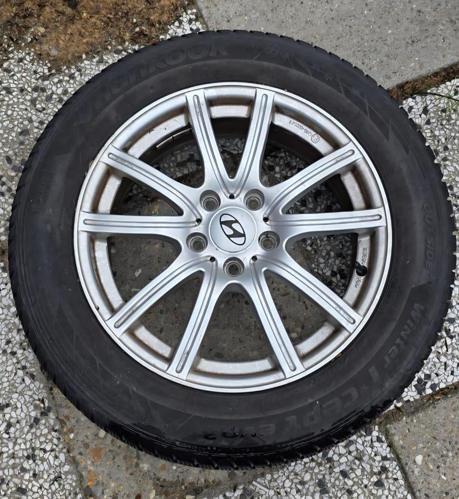 4 VELGEN Hyundai Tucson 17 inch banden versleten, Ophalen of Verzenden