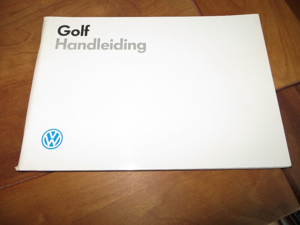 Instructieboek Volkswagen Golf, Golf GTi, GTi 16V, Syncro 89, Ophalen of Verzenden