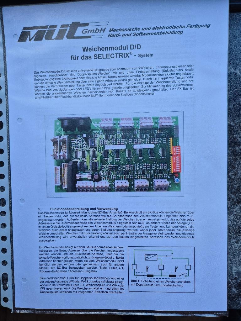 Wisselmodule MUT Digirail Selectrix, Overige merken, Gebruikt, Gelijkstroom, Overige typen