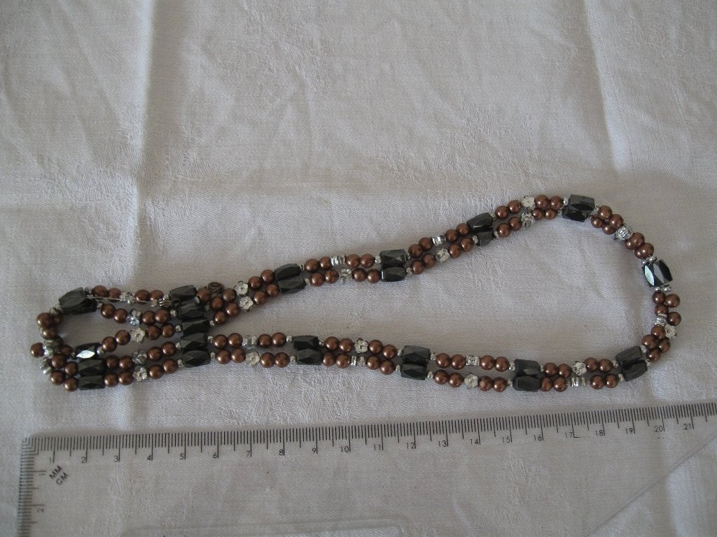Ketting van magnetische kraaltjes hematiet, Sieraden, Tassen en Uiterlijk, Kettingen, Ophalen of Verzenden, Zo goed als nieuw