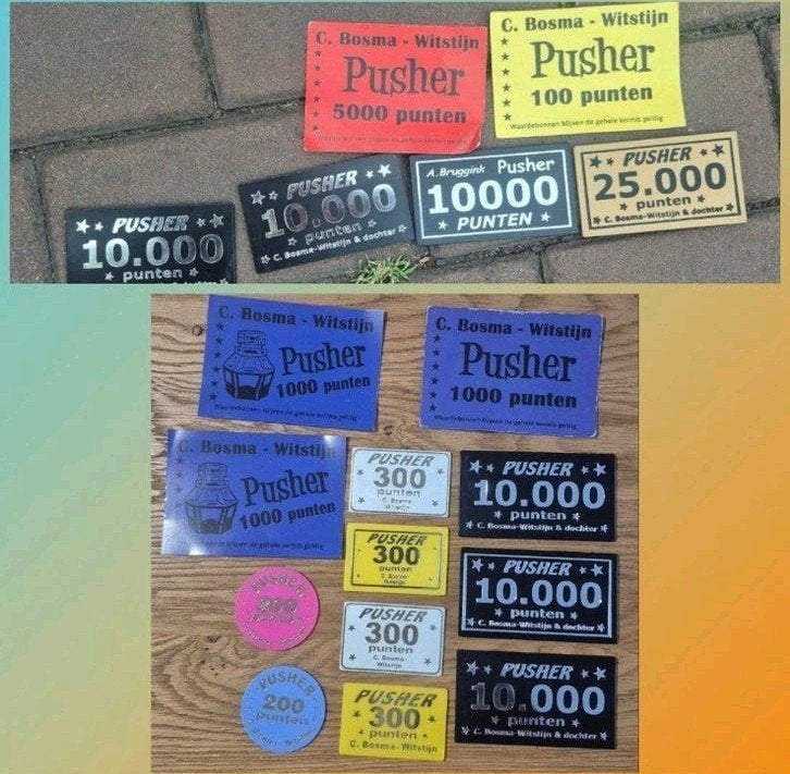 pusher punten heel veel, Ophalen of Verzenden, Overige materialen, Nederland