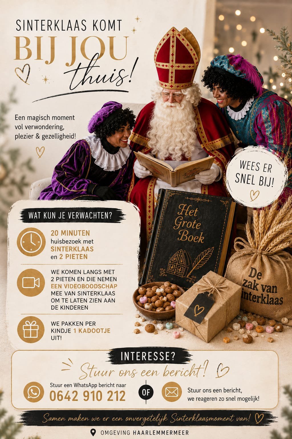Sinterklaas op bezoek!!, Diversen, Ophalen of Verzenden, Zo goed als nieuw