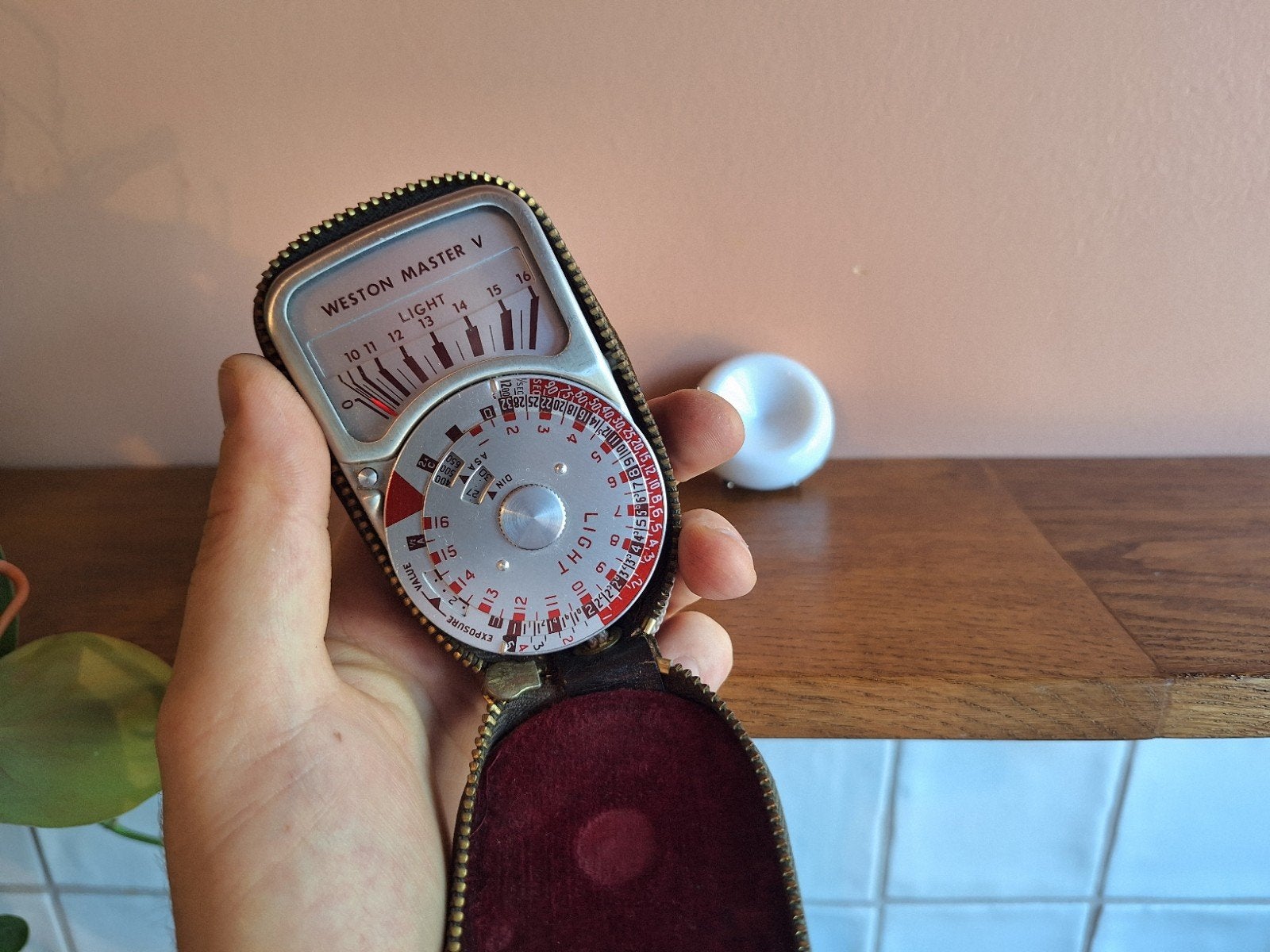 Werkende Weston Master V Lichtmeter incl. hoezen, Lichtmeter, Ophalen of Verzenden, Zo goed als nieuw