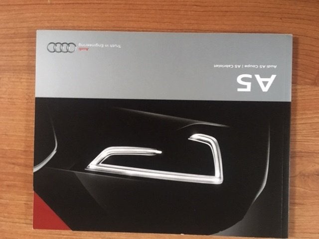 Audi A5 1e model Coupe en Cabriolet brochure/auto folder, Ophalen of Verzenden, Zo goed als nieuw, Audi