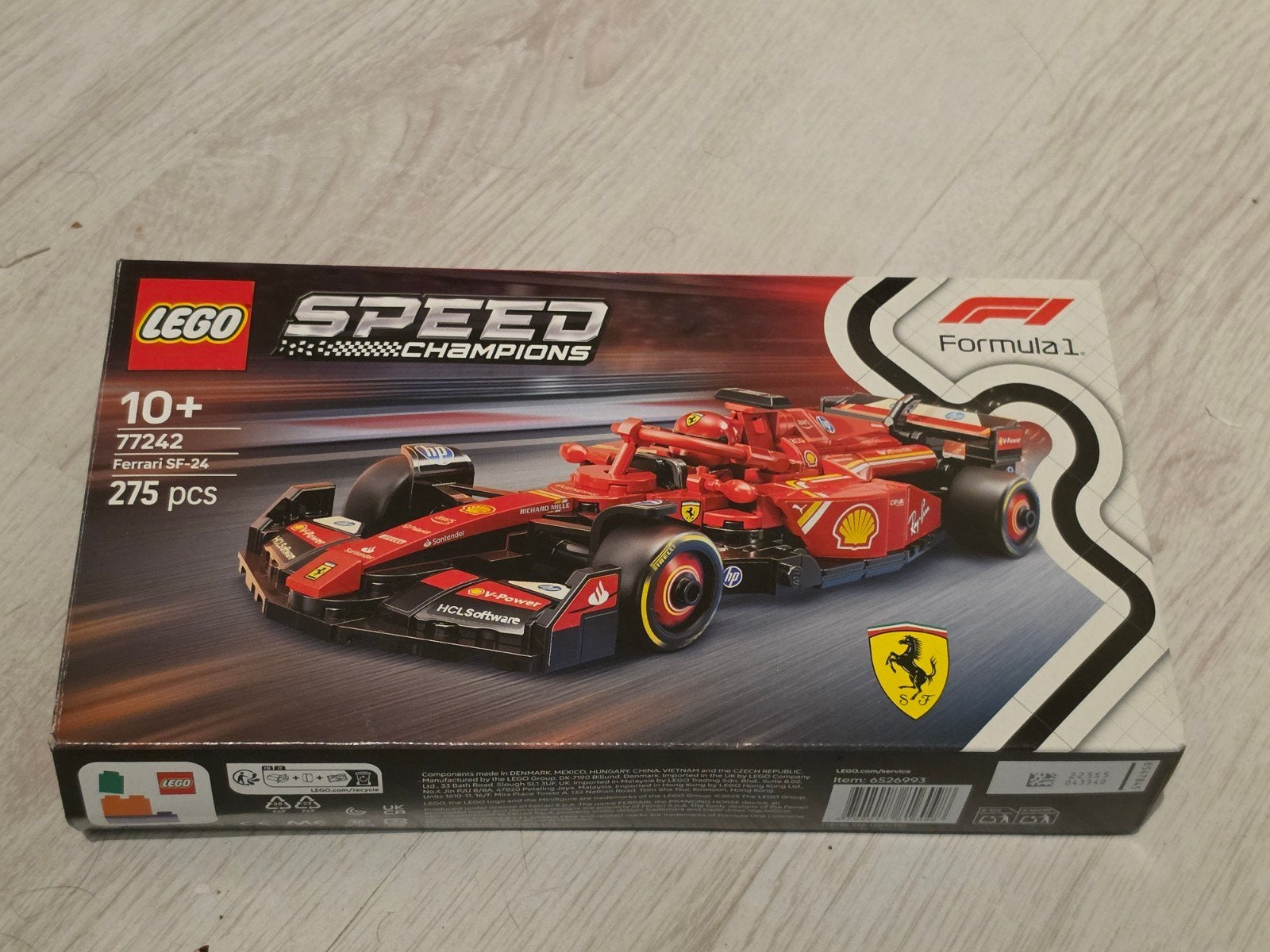 LEGO Speed Champions Ferrari SF-24 Formule 1 (77242), Ophalen of Verzenden, Zo goed als nieuw