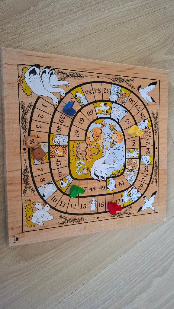 Houten ganzenbord, Ophalen, Gebruikt, King