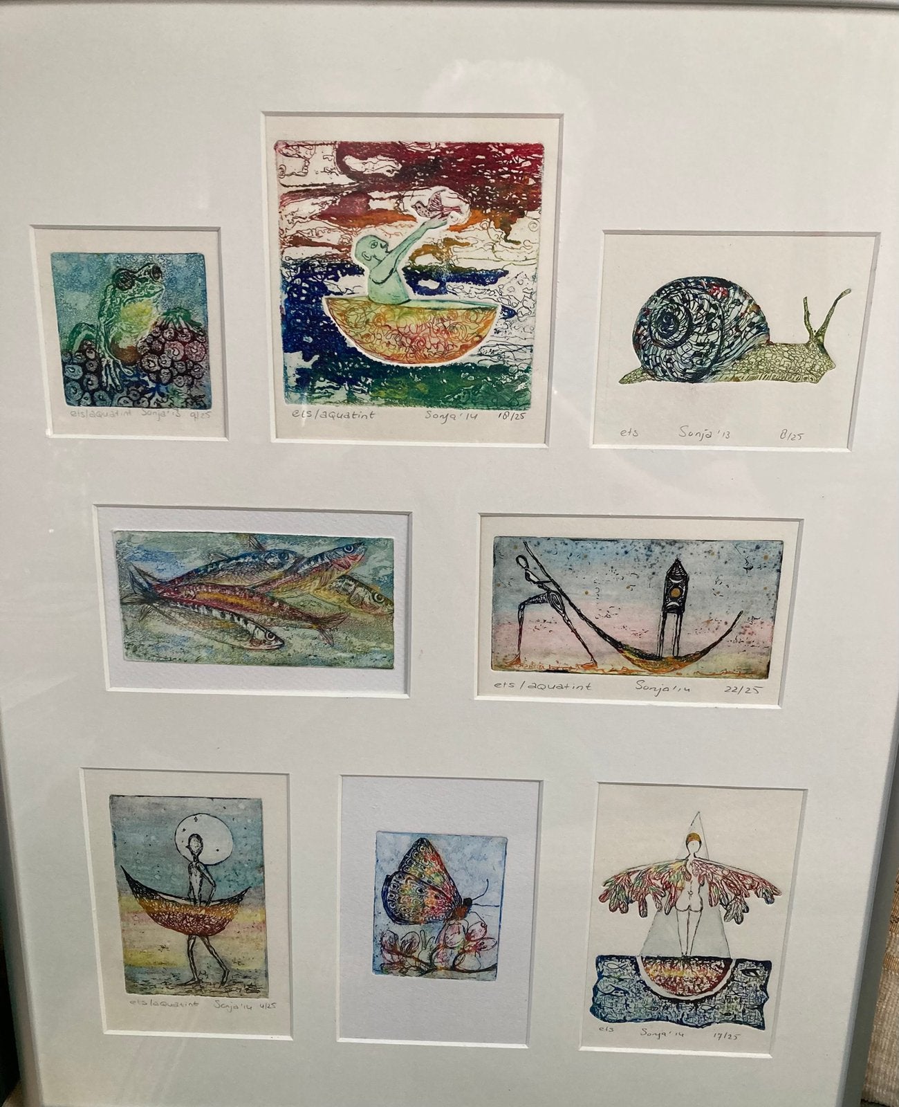 8 Ets Aquatint Sonja Steenvoorden 2013 2014 Vlissingen, Ophalen, Ets