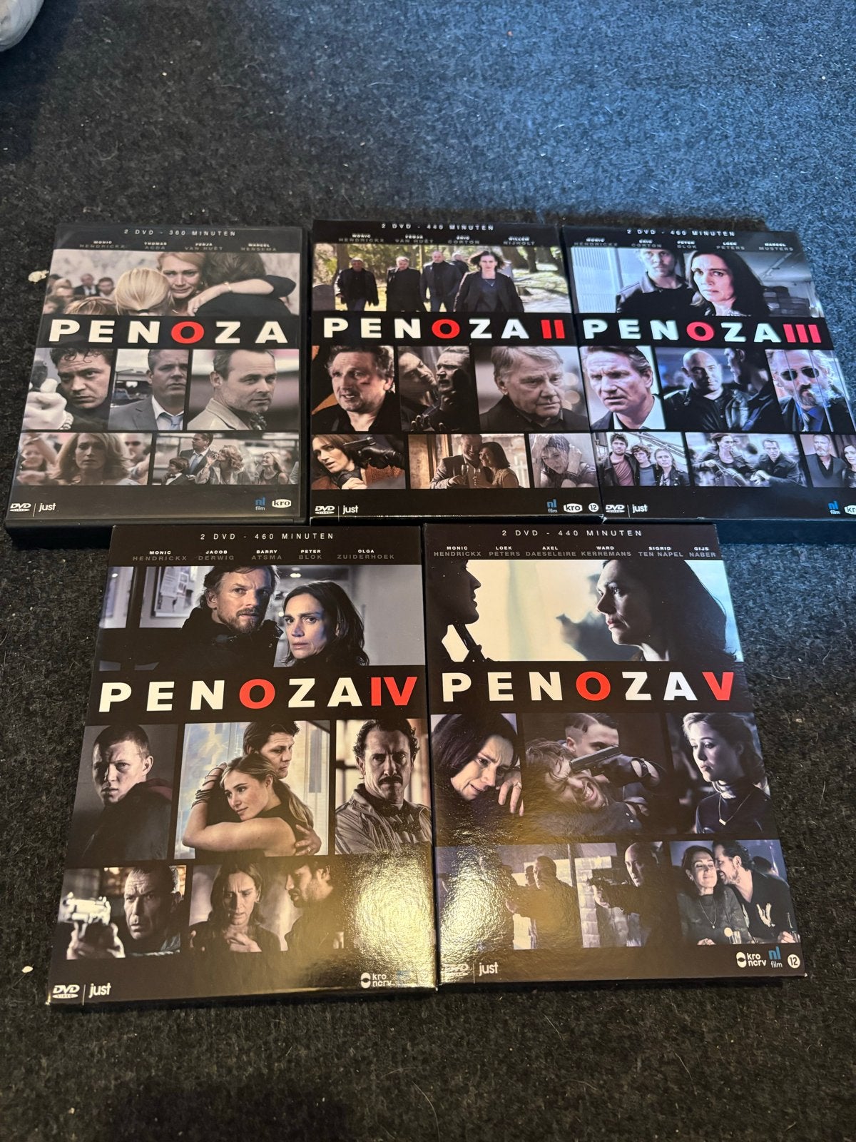Penoza DVD Box Seizoen 1 t/m 5 - Complete Serie, Cd's en Dvd's, Maffia en Misdaad, Vanaf 16 jaar, Nederlands, Zo goed als nieuw