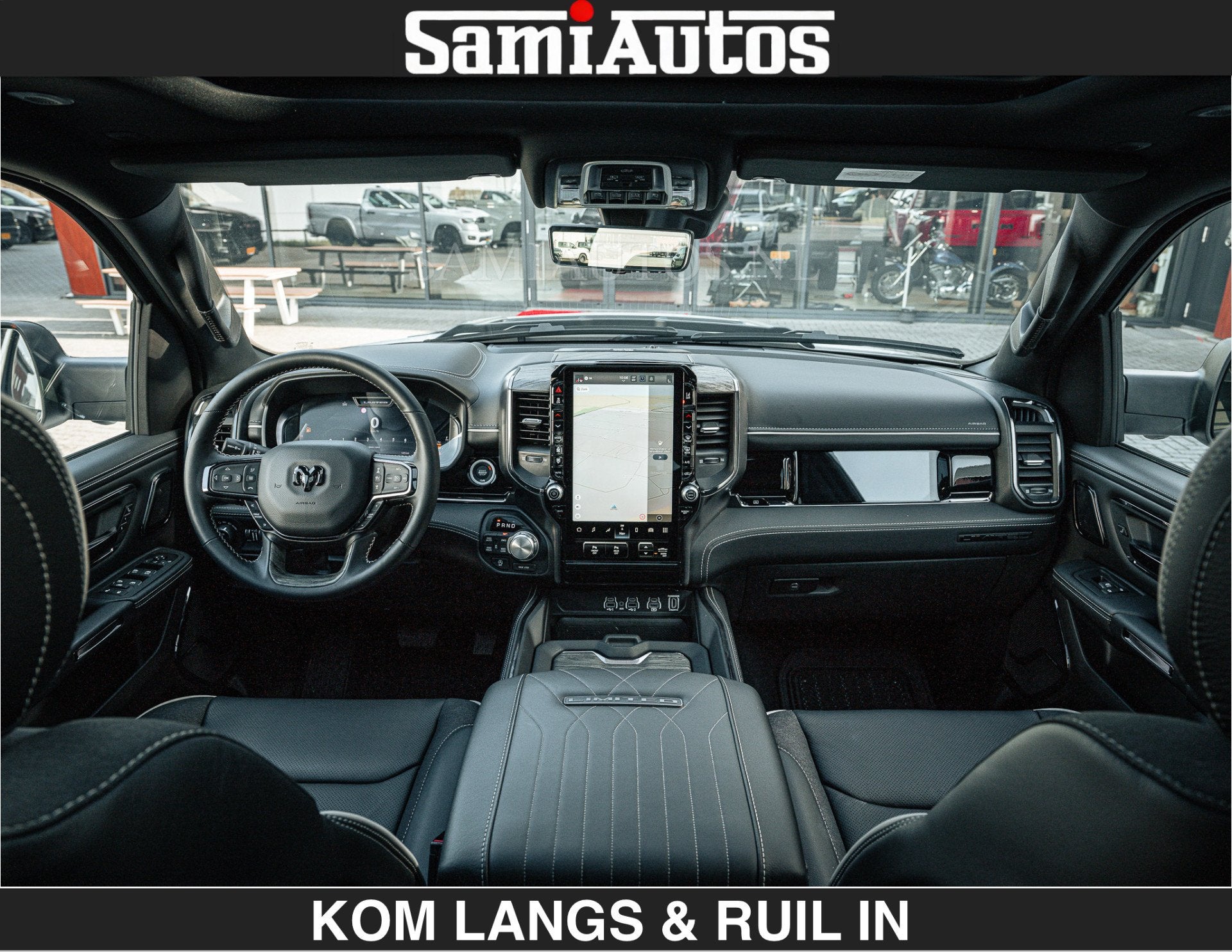 Dodge Ram Limited 540 PK De Meest Luxe en Volle Pick-Up in z, Automaat, Met garantie (alle), Wit, Leder