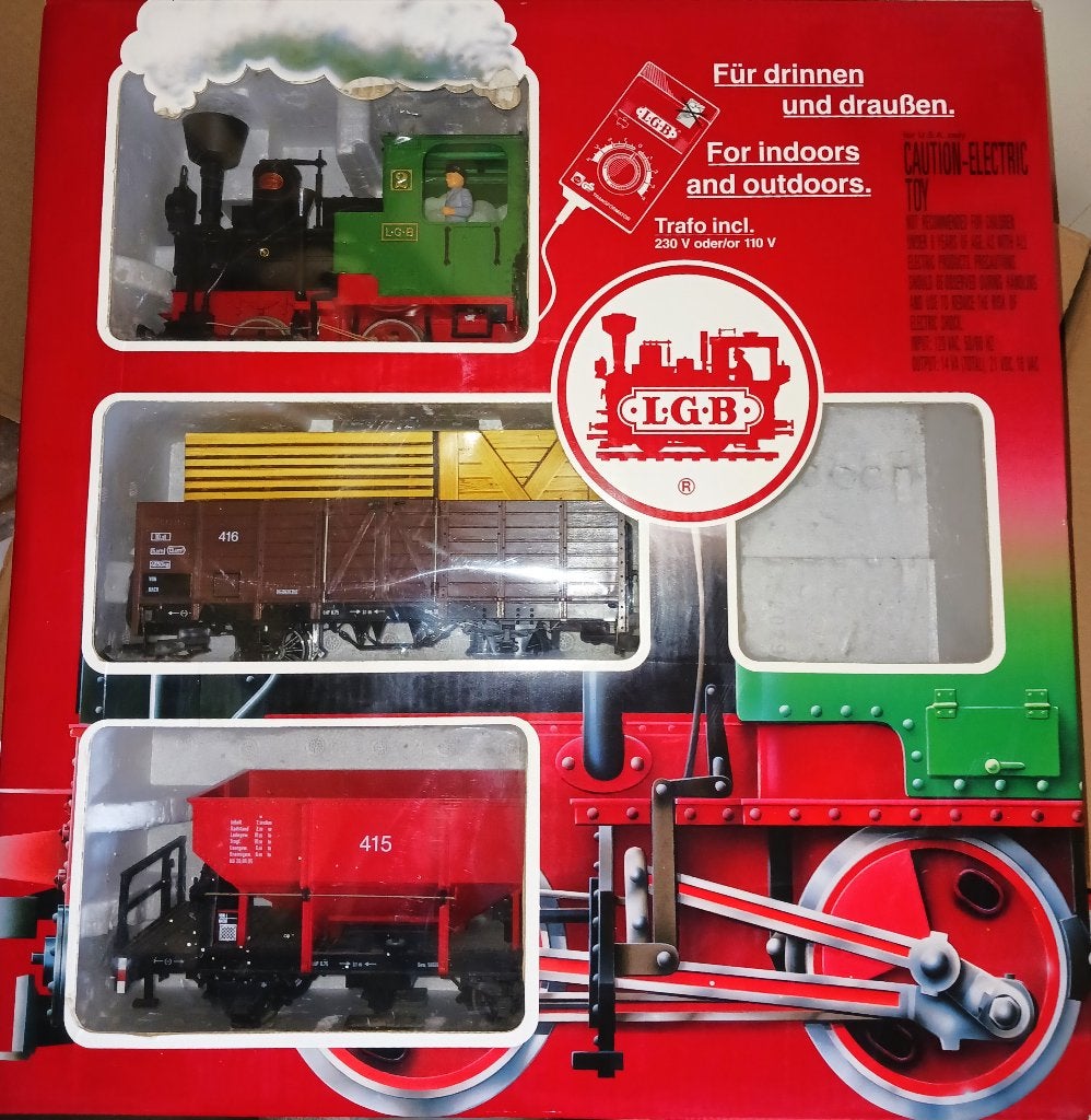 LGB set 70415 met Stainz lok en 2 wagons zeer goede staat, Gelijkstroom, Ophalen of Verzenden, LGB, Analoog