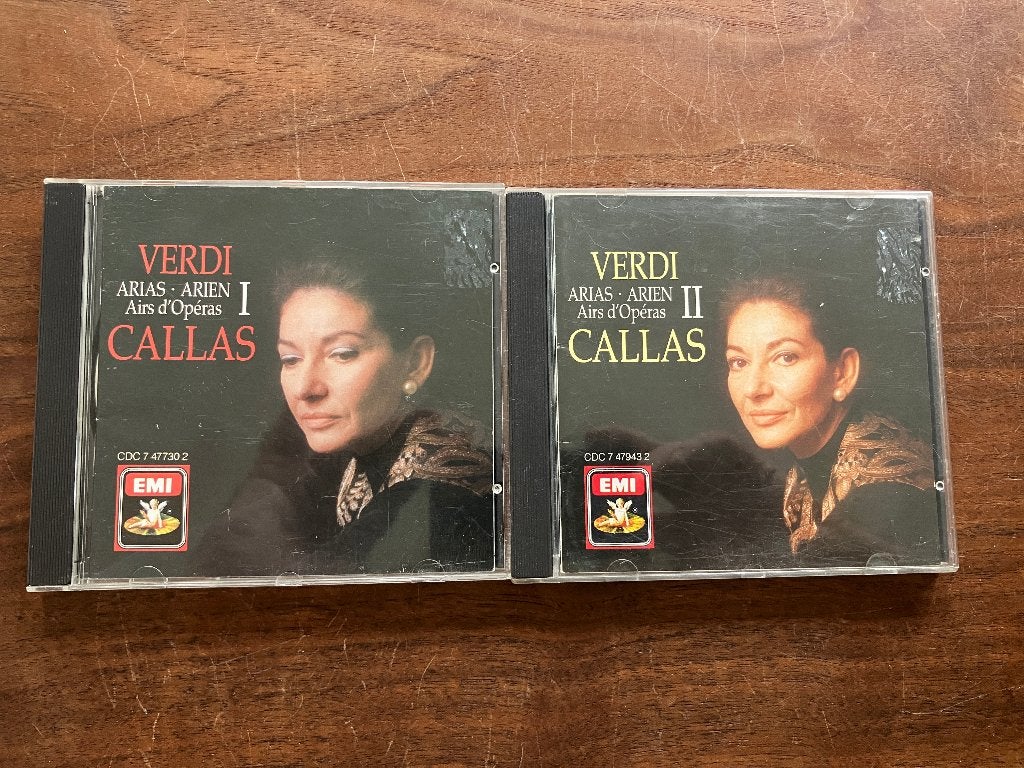 Maria Callas - 2 CD's - zeer goede staat, Gebruikt, Verdi, Opera of Operette, Ophalen of Verzenden
