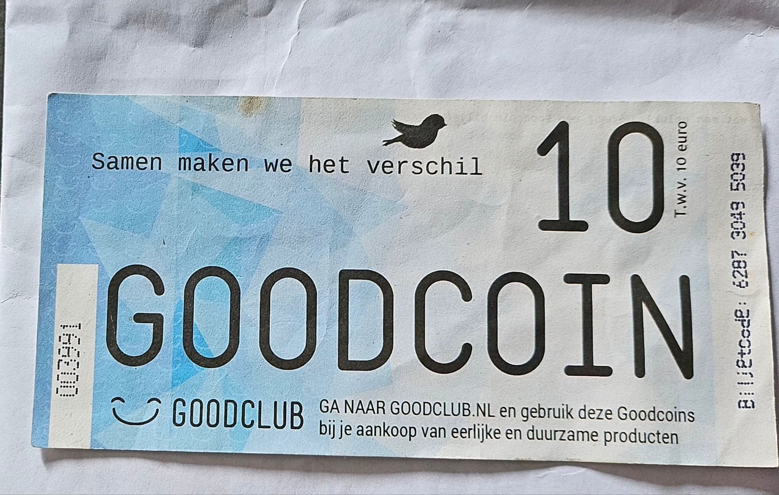 Goodcoin cadeaubon, Tickets en Kaartjes, Eén persoon, Cadeaubon