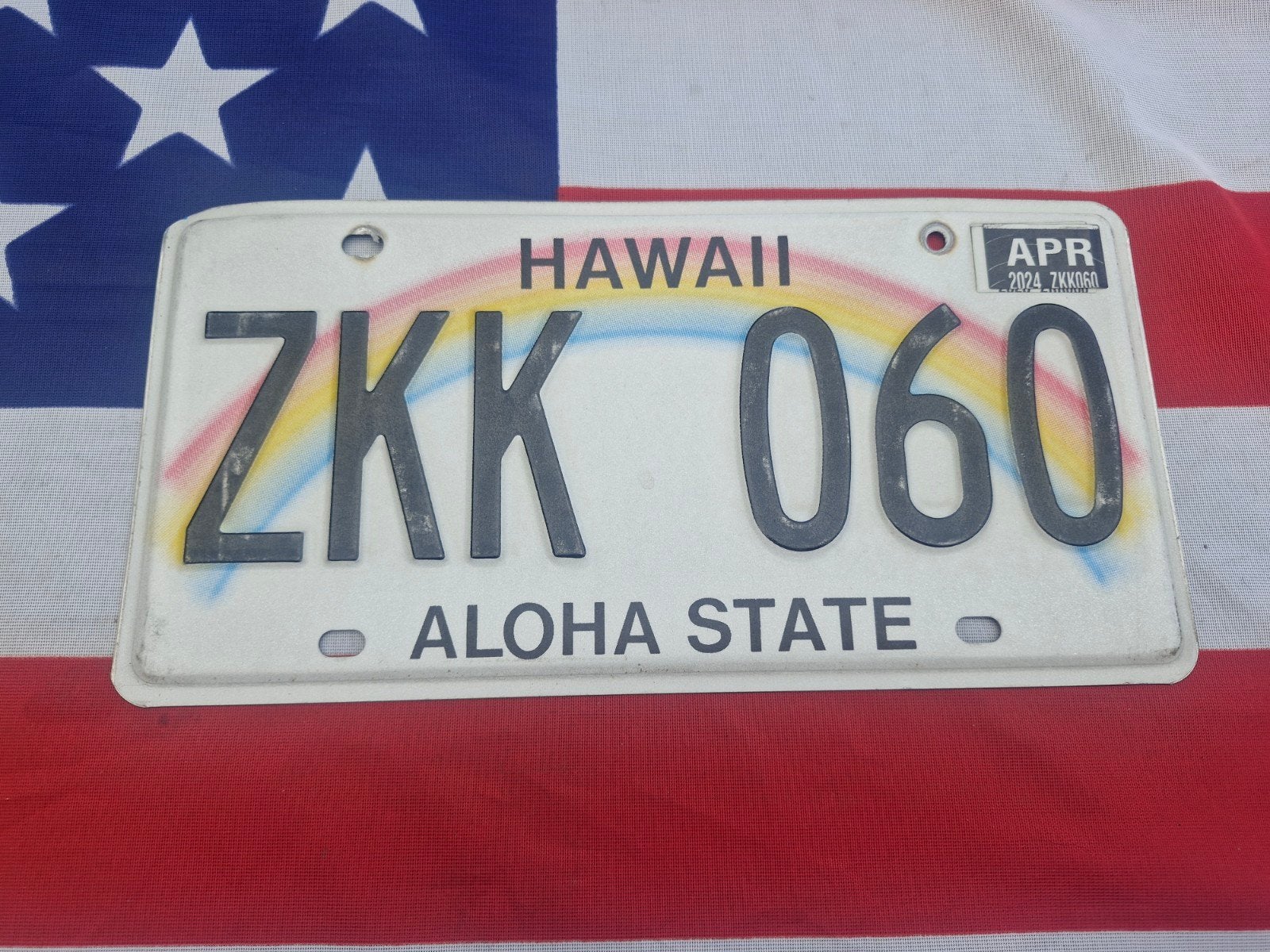 Kentekenplaat Hawaii USA Nummerplaat nummerbord License VS, Verzenden, Gebruikt, Auto's