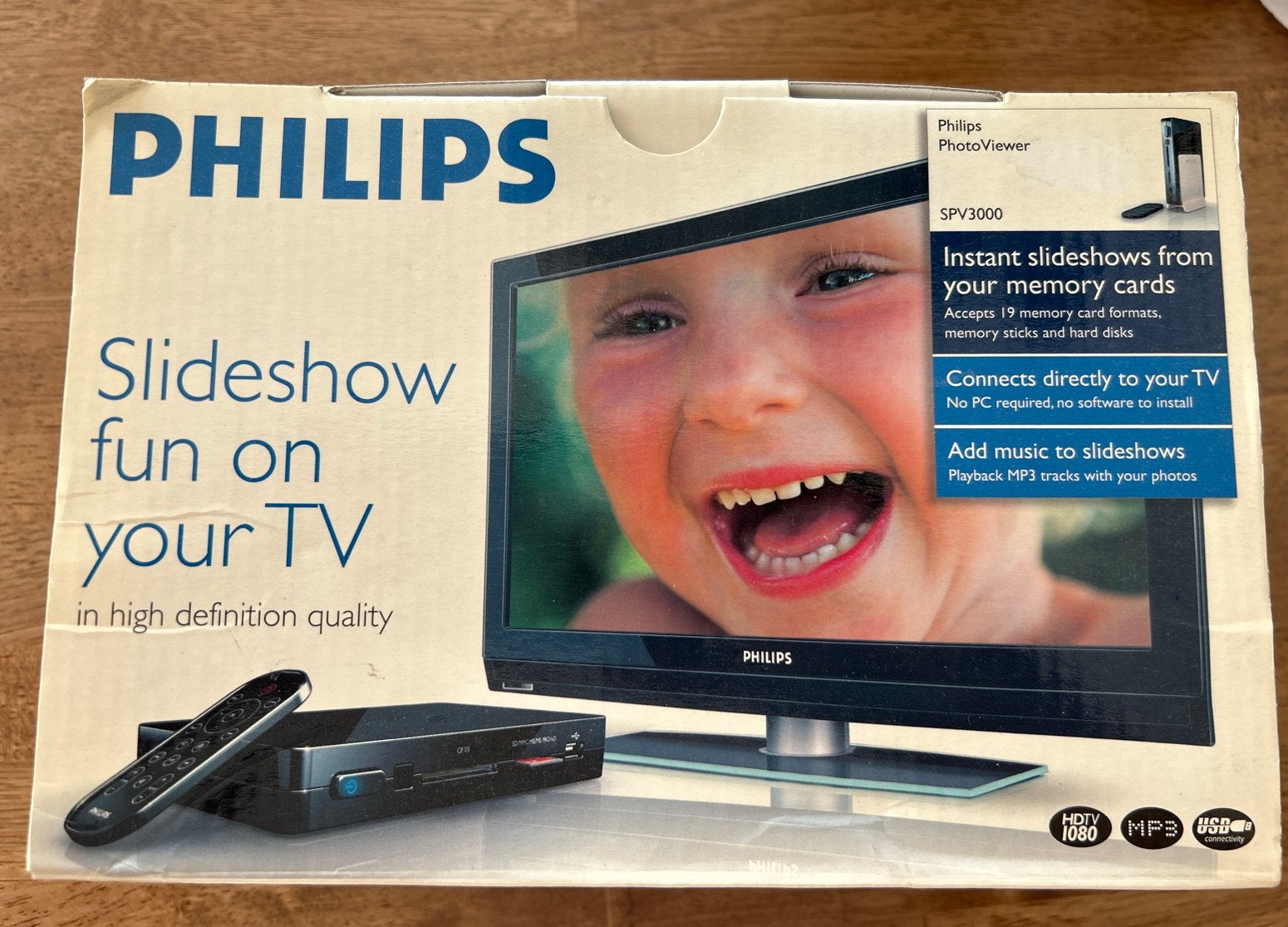 Philips PhotoViewer SPV8000 - Diavoorstelling op je TV, Ophalen of Verzenden, Zo goed als nieuw, Philips, Minder dan 1 GB