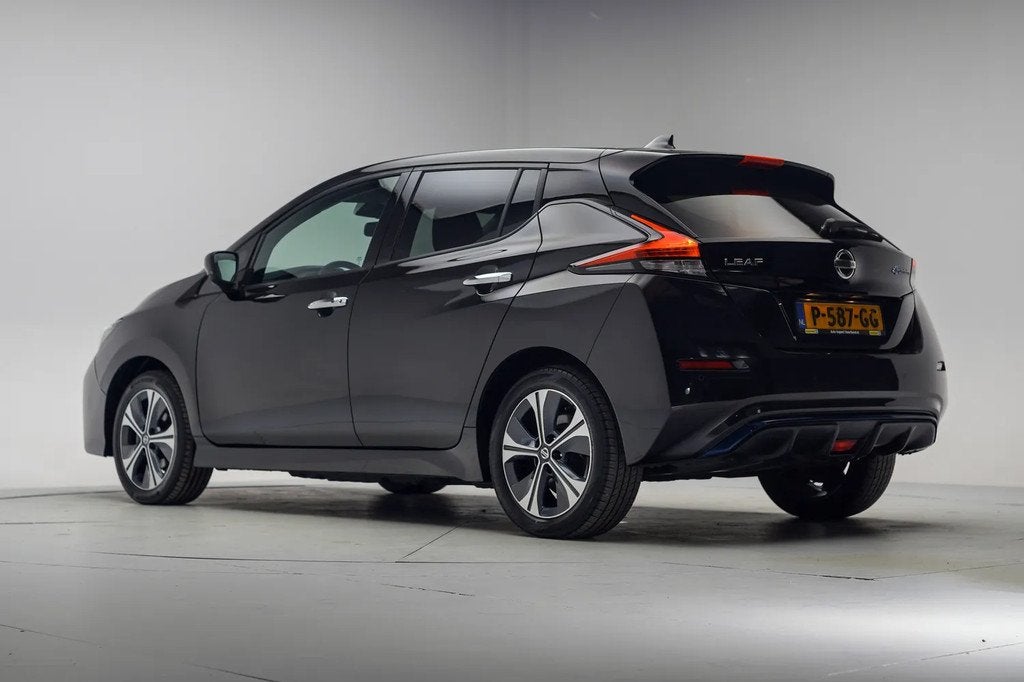 Nissan Leaf e+ N-Connecta 62 kWh 3-Fase [ Navi 360°Cam Stoe, Auto's, Nissan, Automaat, 0 cilinders, Gebruikt, Zwart