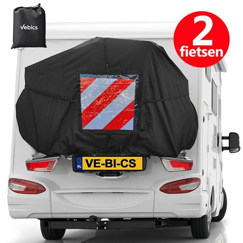 Vebics Camperhoes voor 1 of 2 fietsen – Insteekvak gevarenbo, Ophalen of Verzenden, Zo goed als nieuw