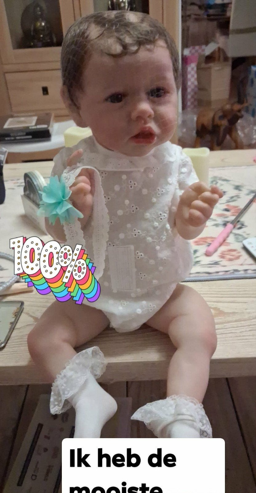 Handgemaakte Reborn Babypop - Nieuw in Doos, Ophalen, Nieuw, Babypop