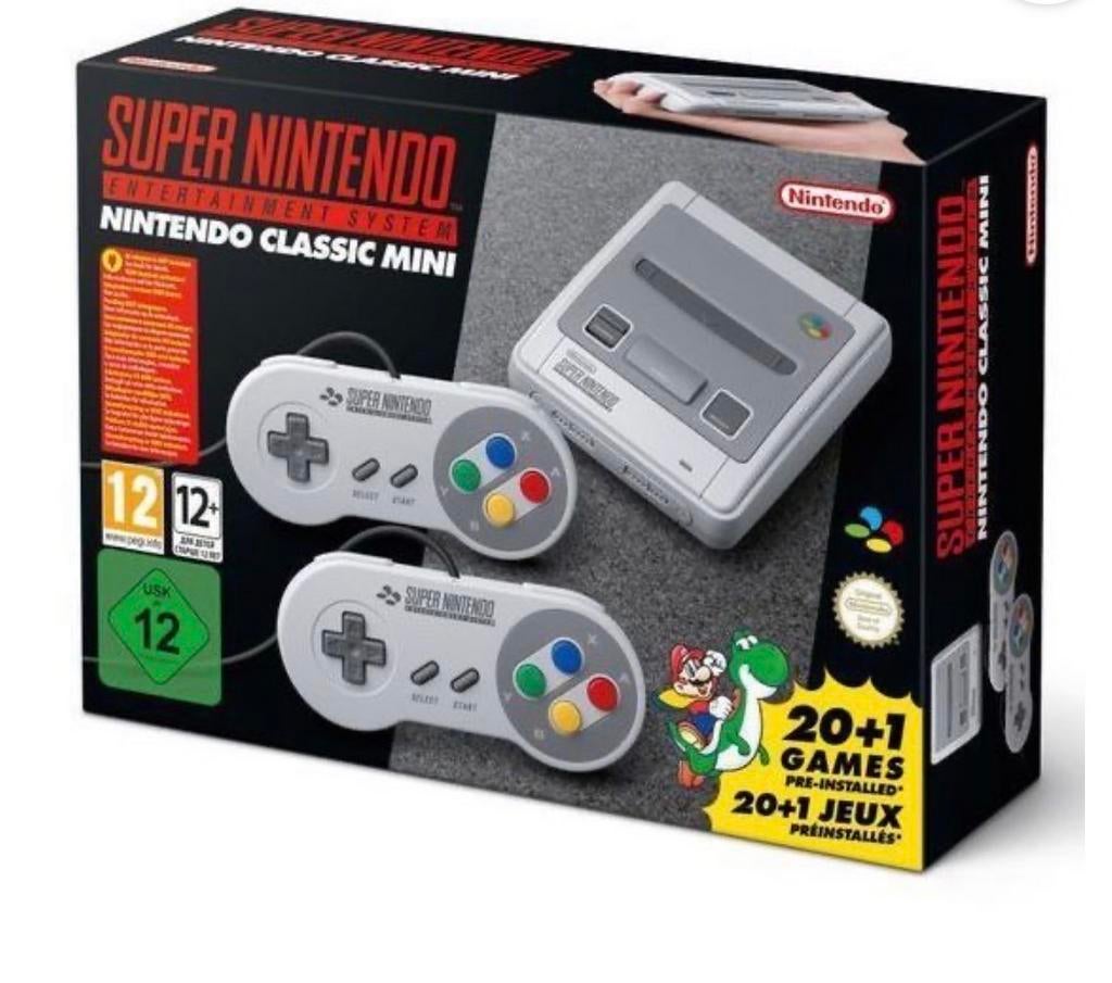 Super Nintendo Classic Mini - Met 20+ games en 2 controllers, Ophalen of Verzenden, Zo goed als nieuw, Met 2 controllers, Met games