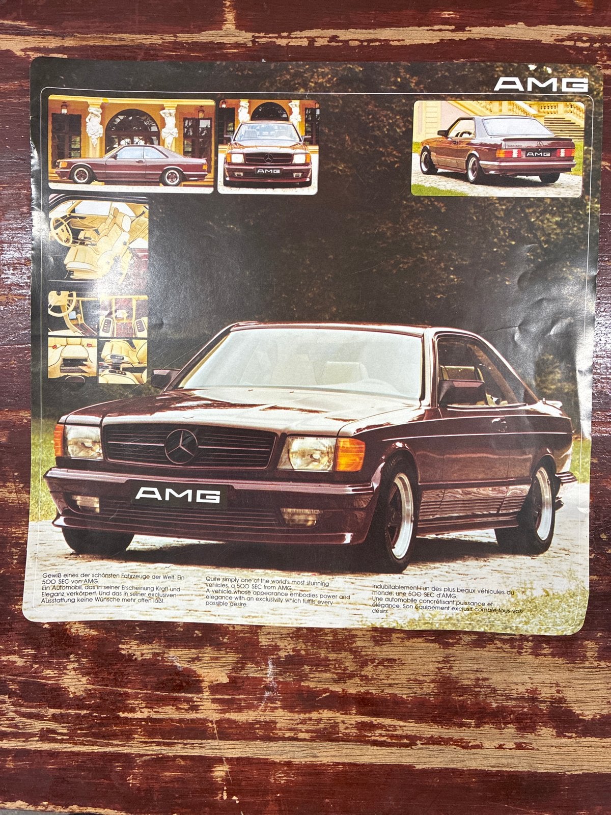 Mercedes AMG 500SEC W126C folder, Boeken, Ophalen of Verzenden, Mercedes