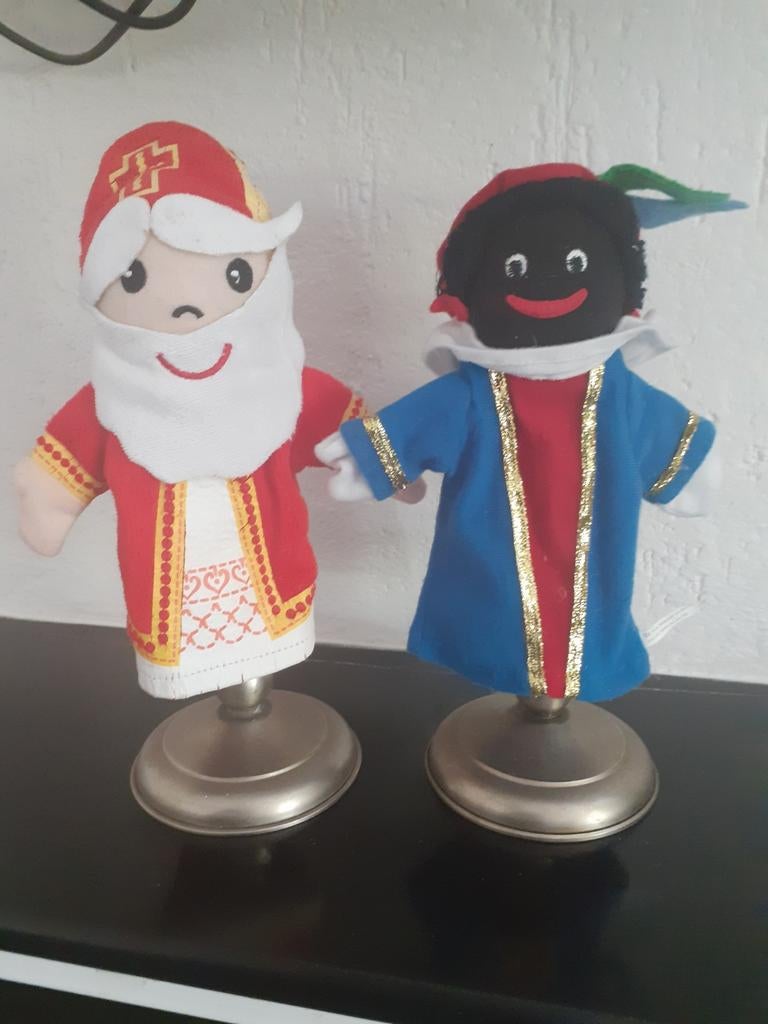 Sinterklaas en Piet handpoppen poppenkastpoppen, Ophalen of Verzenden, Zo goed als nieuw, Pop
