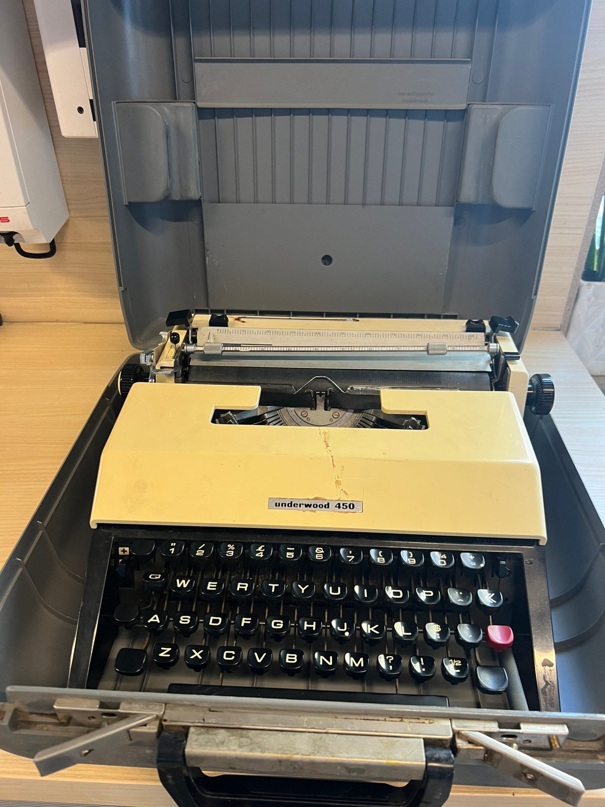 Vintage typemachine Underwood 450, Ophalen, Gebruikt