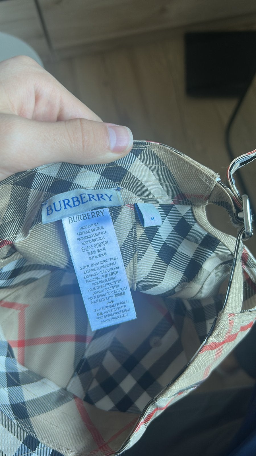 Burberry Pet met Nova Check Patroon, Ophalen of Verzenden, Zo goed als nieuw, Pet