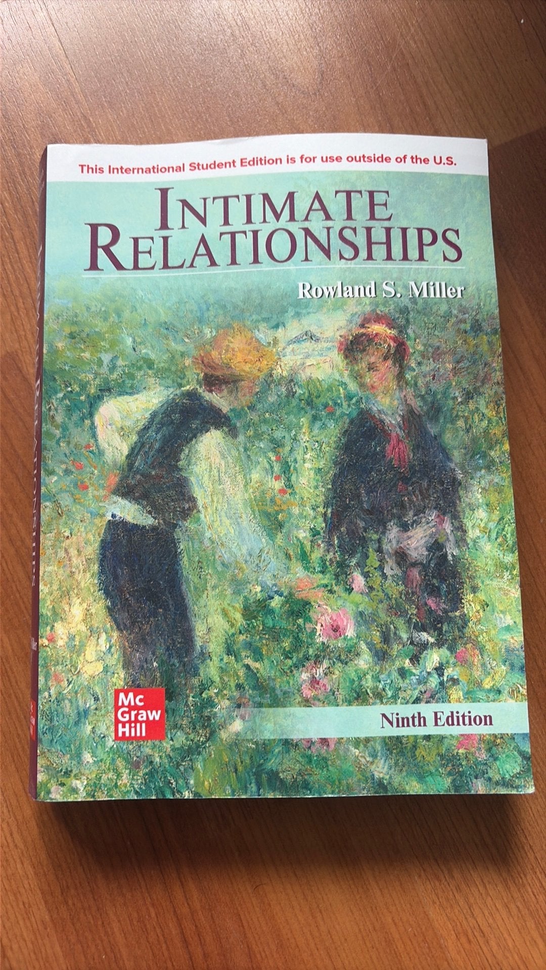 Intimate Relationships Rowland Miller 9e druk, Nieuwstaat, Ophalen of Verzenden, Beta, Zo goed als nieuw, WO