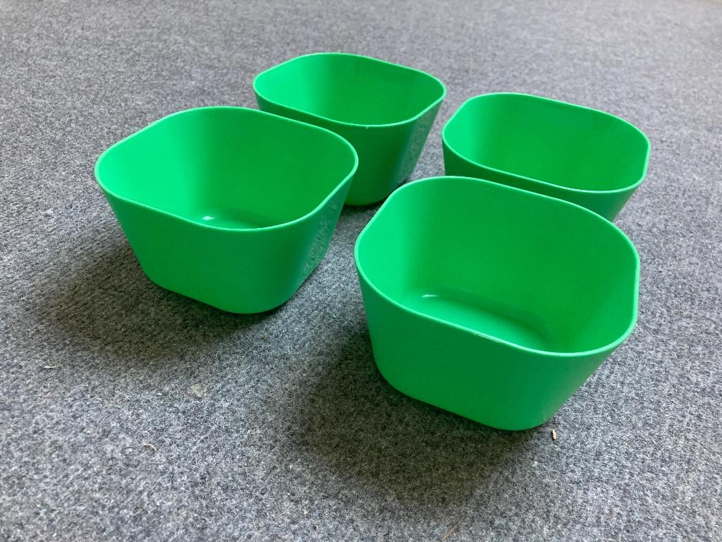 Divers kunststof campingservies (borden kopjes glazen, e.d.), Ophalen of Verzenden, Gebruikt