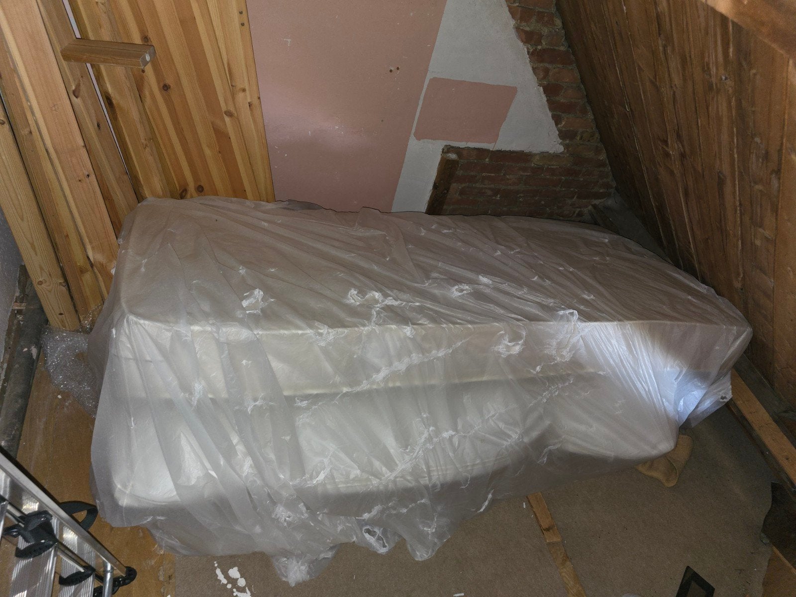 Bed met bedframe en matrassen, Ophalen
