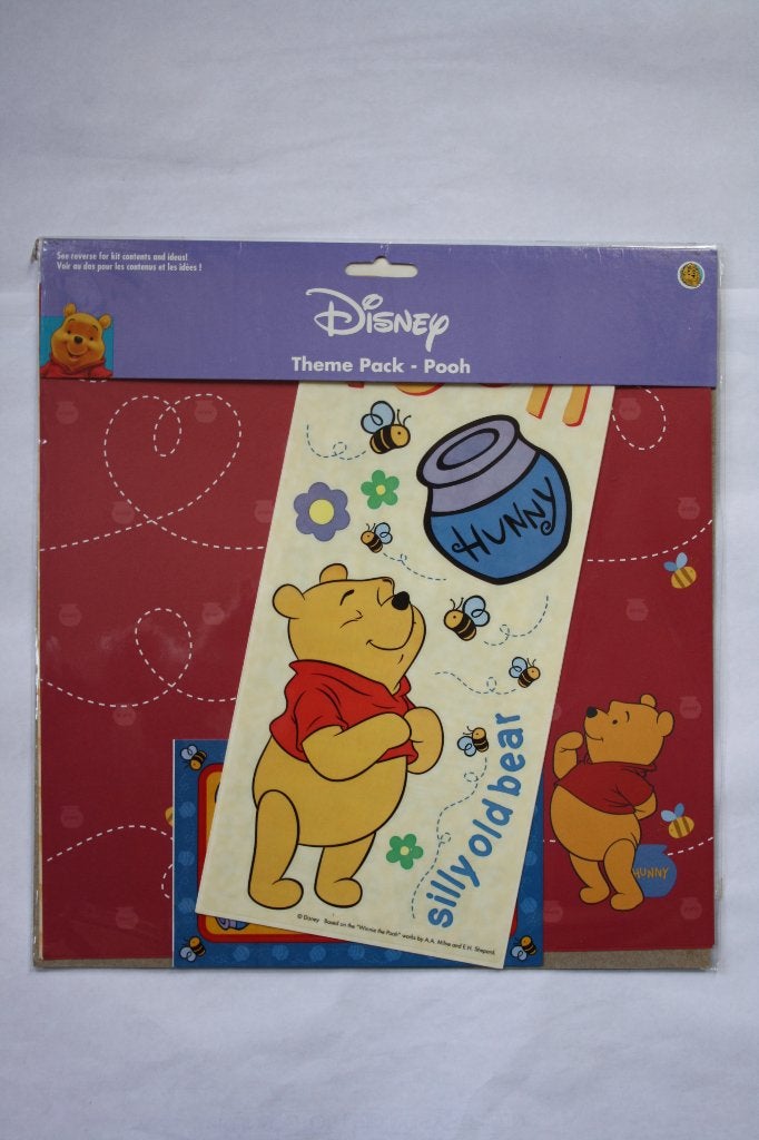 4 pakketjes Disney Thema Pack-Pooh, Hobby en Vrije tijd, Scrapbooking, Verzenden, Nieuw, Papier of Karton, Overige merken