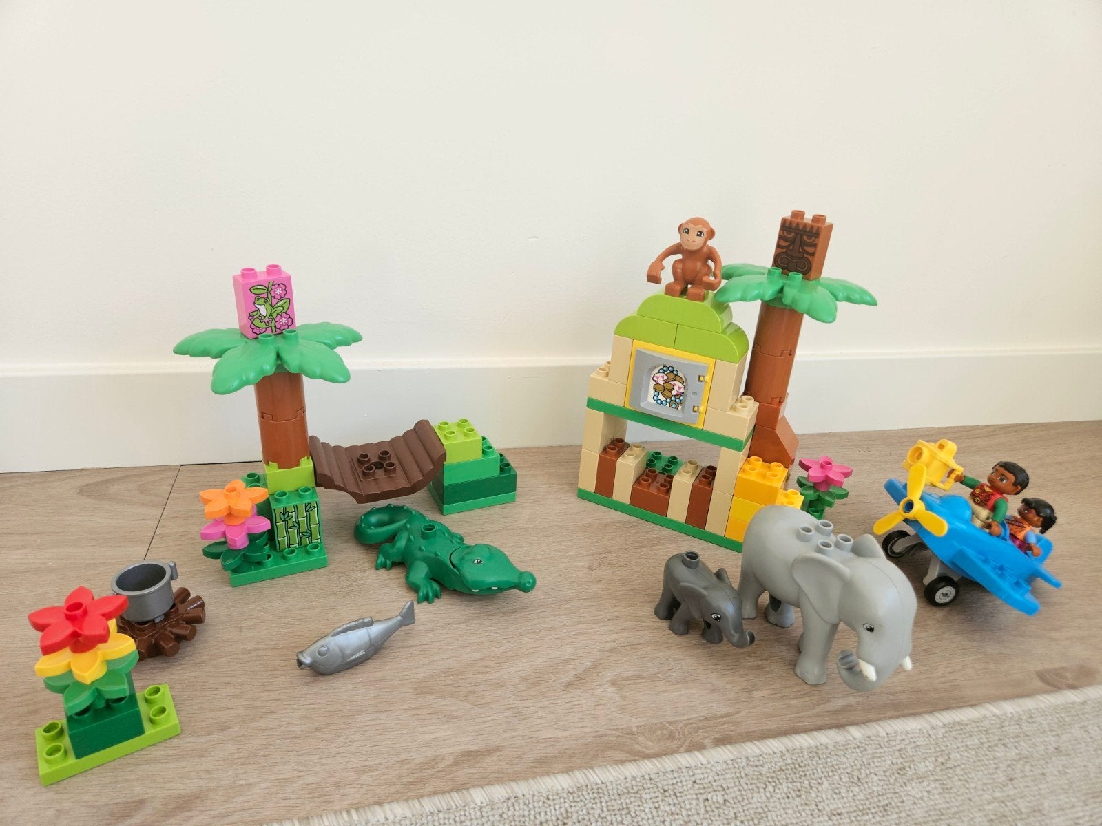 LEGO Duplo 10804 Jungle Avontuur Set, Inclusief minifiguren, Gebruikt, Overige thema's, Ophalen of Verzenden