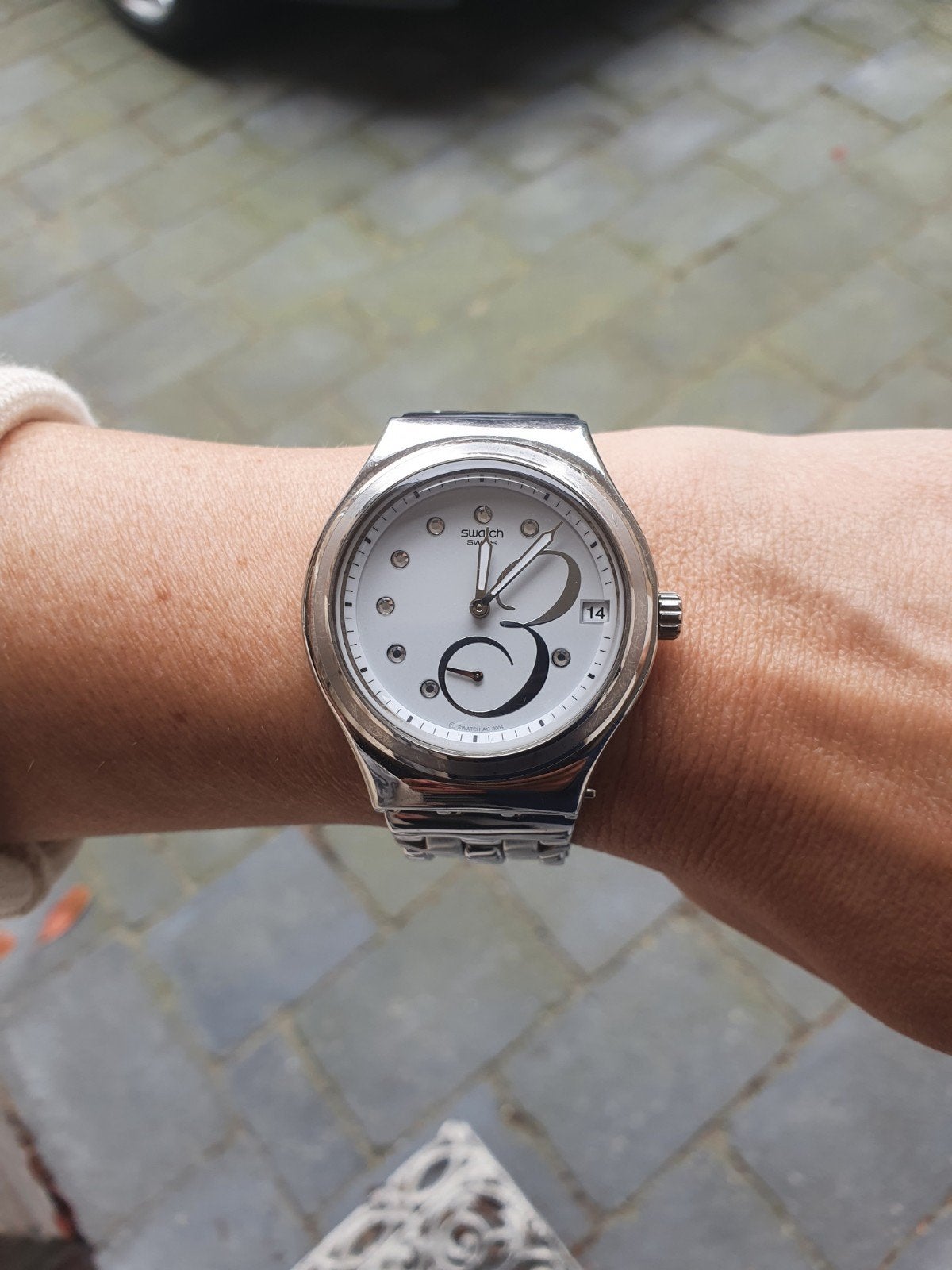 Swatch Irony Swiss Made, Sieraden, Tassen en Uiterlijk, Staal, Staal, Polshorloge, Swatch