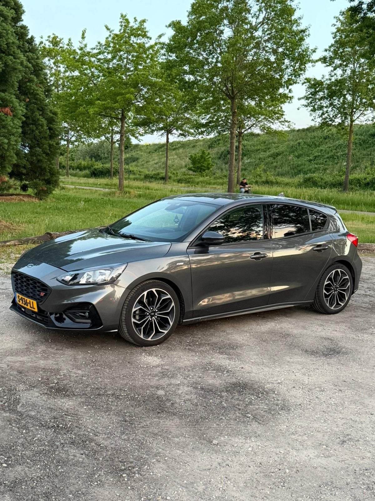 Ford Focus 1.0 Ecoboost 125pk 2018 Grijs, Auto's, Zwart, Handgeschakeld, Particulier, 3 cilinders