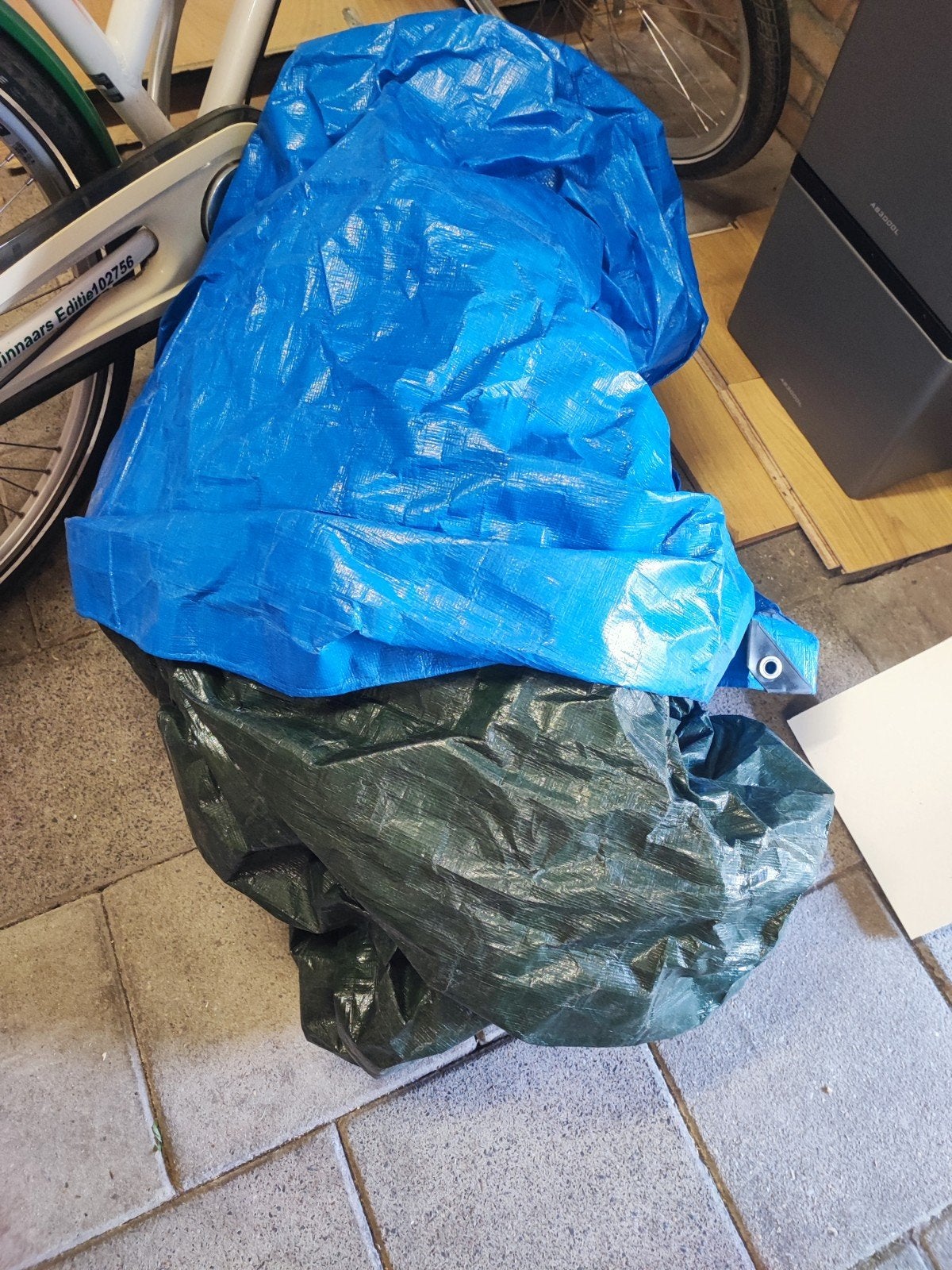Handson dekkleed groen/blauw 4 x 6 meter, Ophalen, Zo goed als nieuw, 15 m² of meer, Zeil