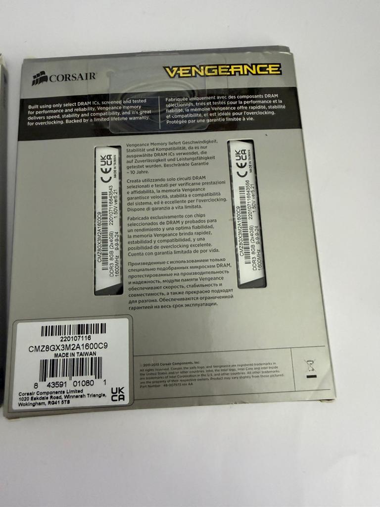Corsair Vengeance DDR3 16GB (2x8GB) 1600MHz RAM, Computers en Software, RAM geheugen, Verzenden, DDR3, Corsair, Desktop