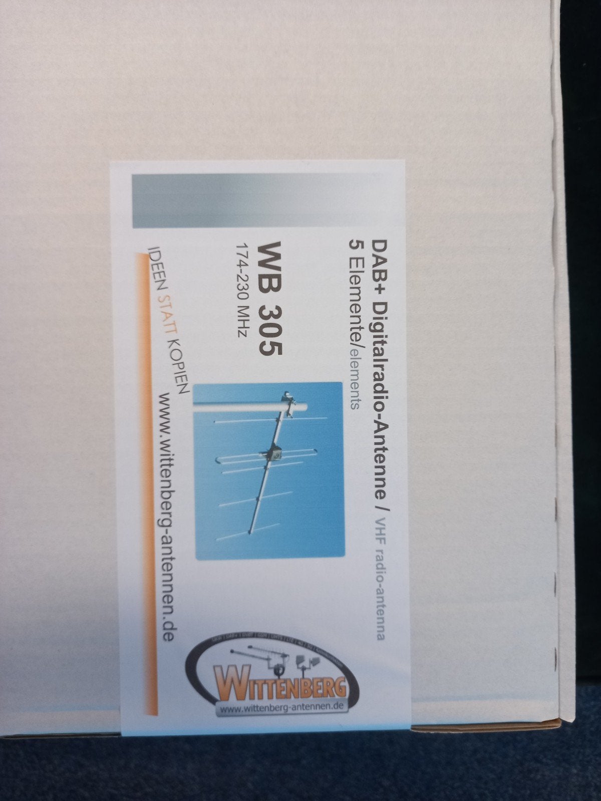 Wittenberg WB 305 DAB+ Digitale Radio Antenne VHF, Ophalen, Nieuw, Antenne