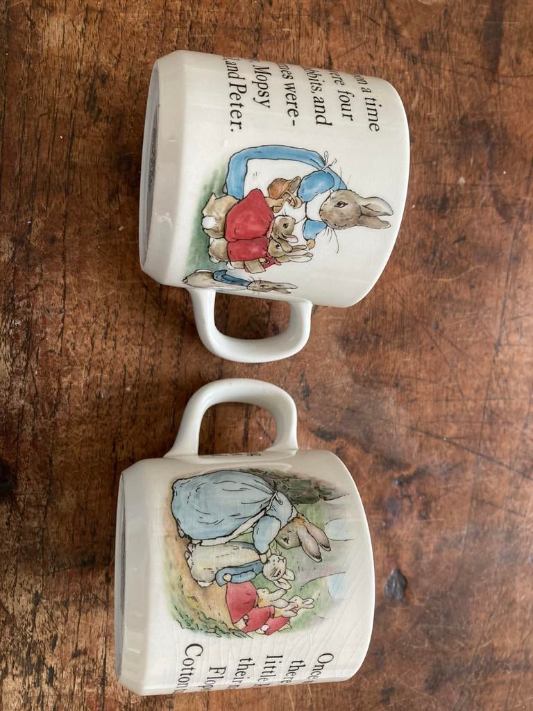 Peter Rabbit bekers, Ophalen