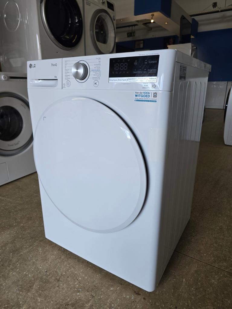 LG RH80V5AV0N warmtepompdroger | 8 kilo | Gratis thuis 🚚✅️, Ophalen, Jirnsum, Overige typen, 8 tot 10 kg