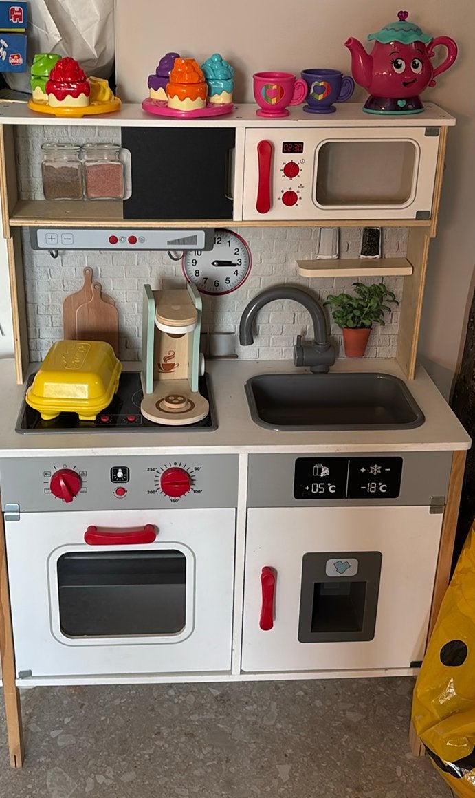 Nette speelkeuken kinderen met veel toebehoren…, Ophalen, Gebruikt, Hout, Speelkeuken