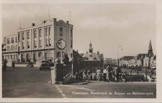 Vlissingen Boulevard de Ruyter en Bellamypark, Verzenden, 1940 tot 1960, Gelopen, Zeeland