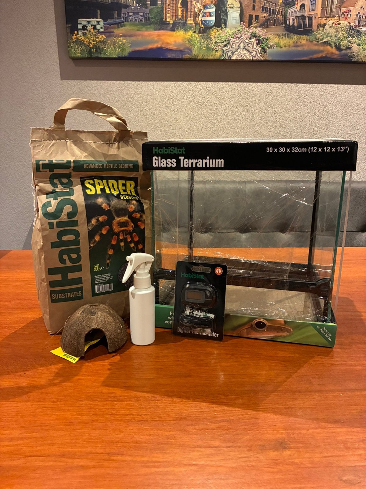 Terrarium incl toebehoren, Ophalen, Nieuw