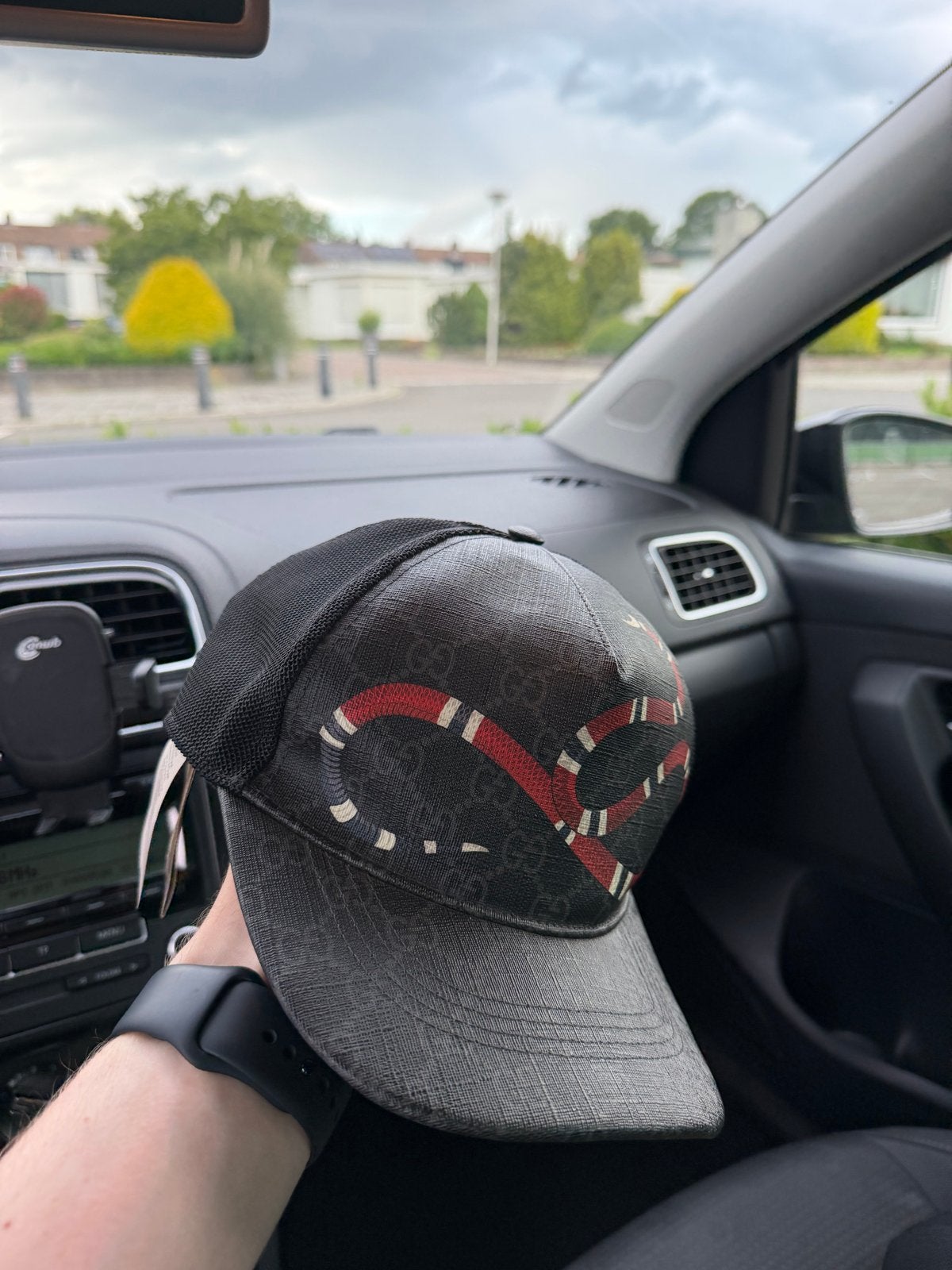 Gucci Pet slang, Kleding | Heren, Hoeden en Petten, Ophalen of Verzenden, Zo goed als nieuw, 60 cm (XL, 7½ inch) of meer, Pet