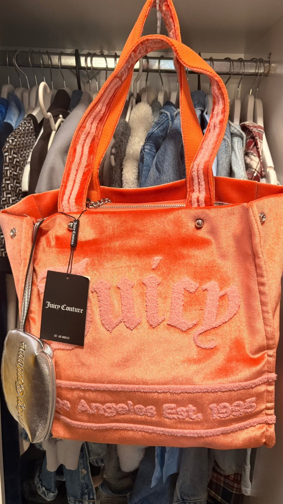Juicy Couture abrikoos bag new, Sieraden, Tassen en Uiterlijk, Ophalen, Nieuw, Oranje, Shopper