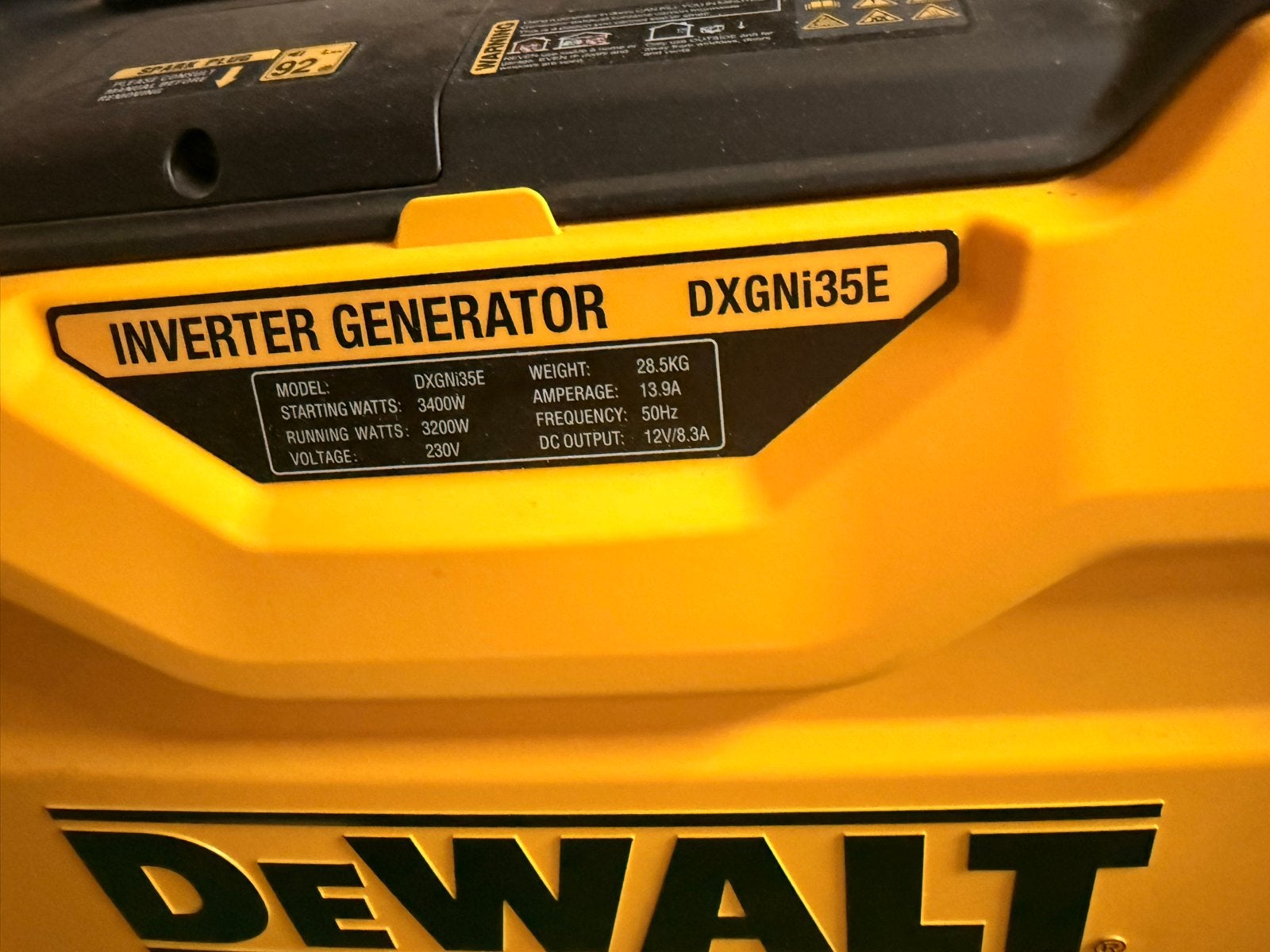 Nieuwe DeWalt DXGNI35E Inverter Generator - 3400W, Ophalen, Nieuw, 10 tot 30 kVA, Benzine