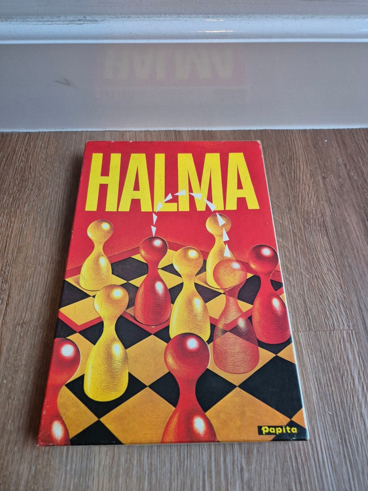 Halma bordpel, Een of twee spelers, Ophalen of Verzenden, Zo goed als nieuw