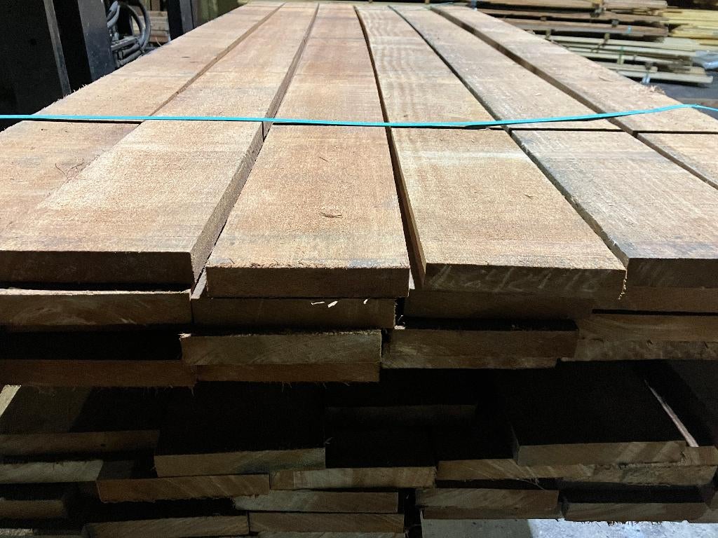 Hardhout-Louro Gamela-planken-terrasdelen-vlonder-26x152mm, Ophalen, Planken, Nieuw, Hardhout