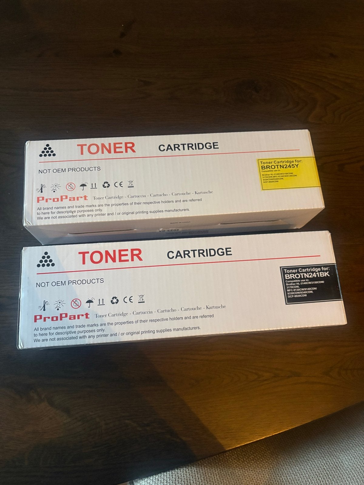 ProPart Toner Cartridge BROTN245Y & BROTN241BK - Nieuw, Ophalen of Verzenden, Nieuw, Toner